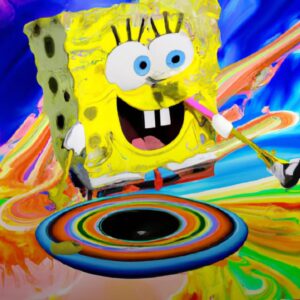 SpongeBob blotter Art