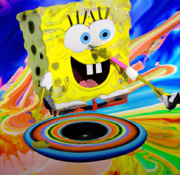 SpongeBob blotter Art